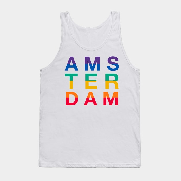 Amsterdam is like a rainbow Tank Top by mivpiv